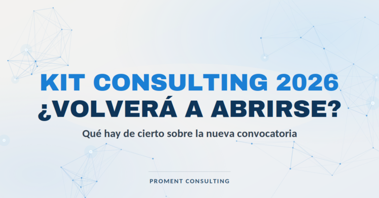 Kit Consulting 2026: estado de la convocatoria y fondos remanentes